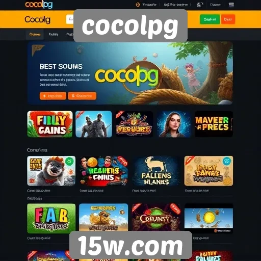Explorando a interface amigável do site Cocolpg